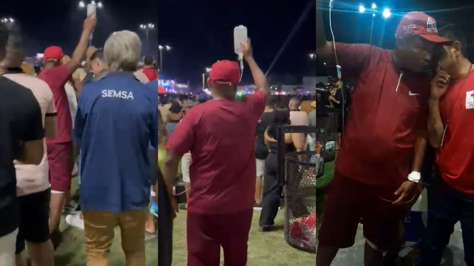 Homem é flagrado tomando soro em festa no Amapá; vídeo repercute nas redes