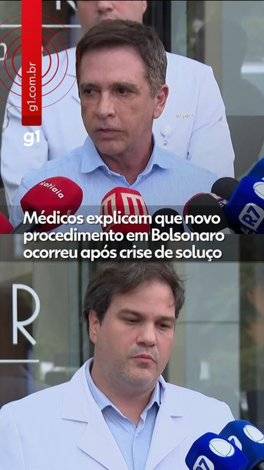 Médicos realizam bloqueio do nervo frênico em Jair Bolsonaro após crise intensa de soluços