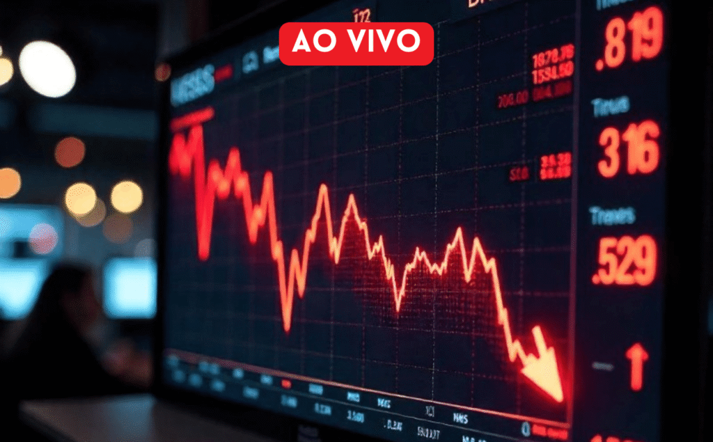 Ibovespa Regride com Pressões Externas e Queda nos Bancos; VALE3 e PETR4 em Alta Imagem do artigo