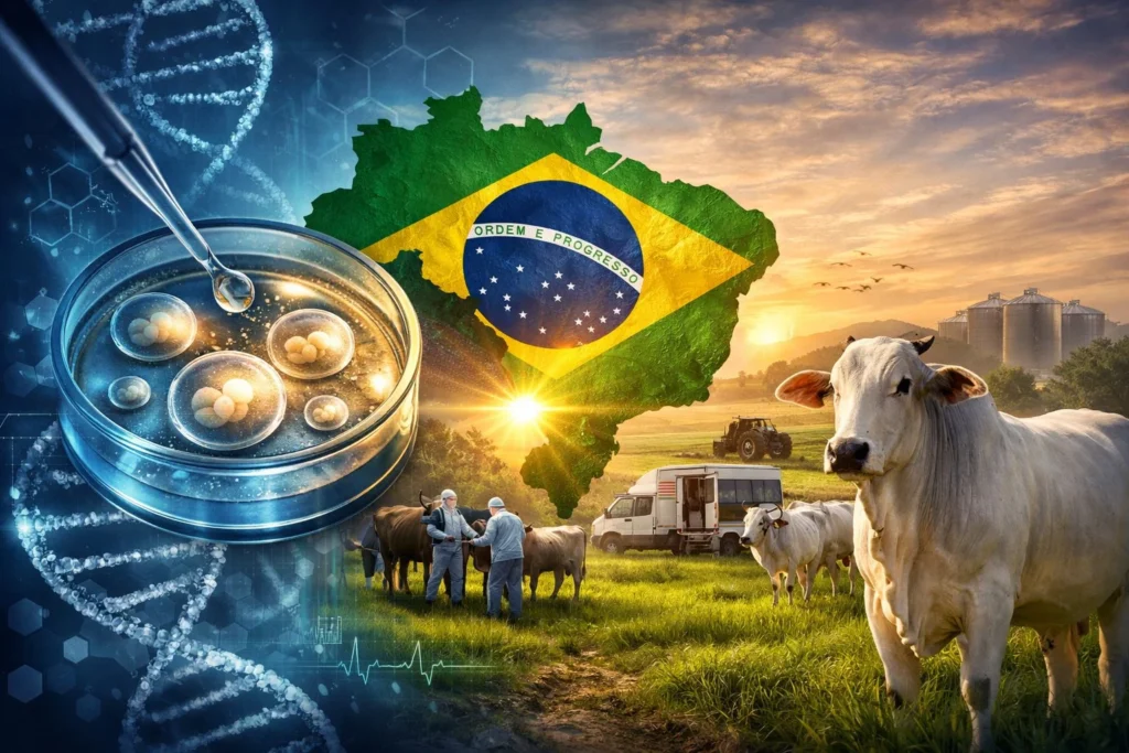 Brasil se Destaca como Líder no Uso de Embriões Bovinos: O Futuro da Pecuária