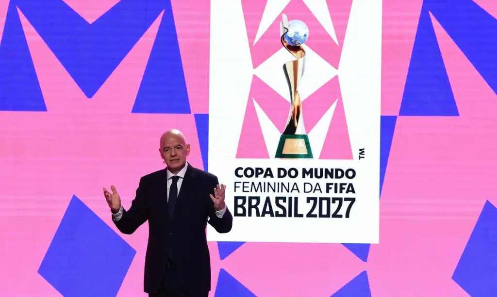 Fifa Revela Marca da Copa do Mundo Feminina 2027 em Evento no Rio de Janeiro Fifa Revela Marca da Copa do Mundo Feminina 2027 em Evento no Rio de Janeiro