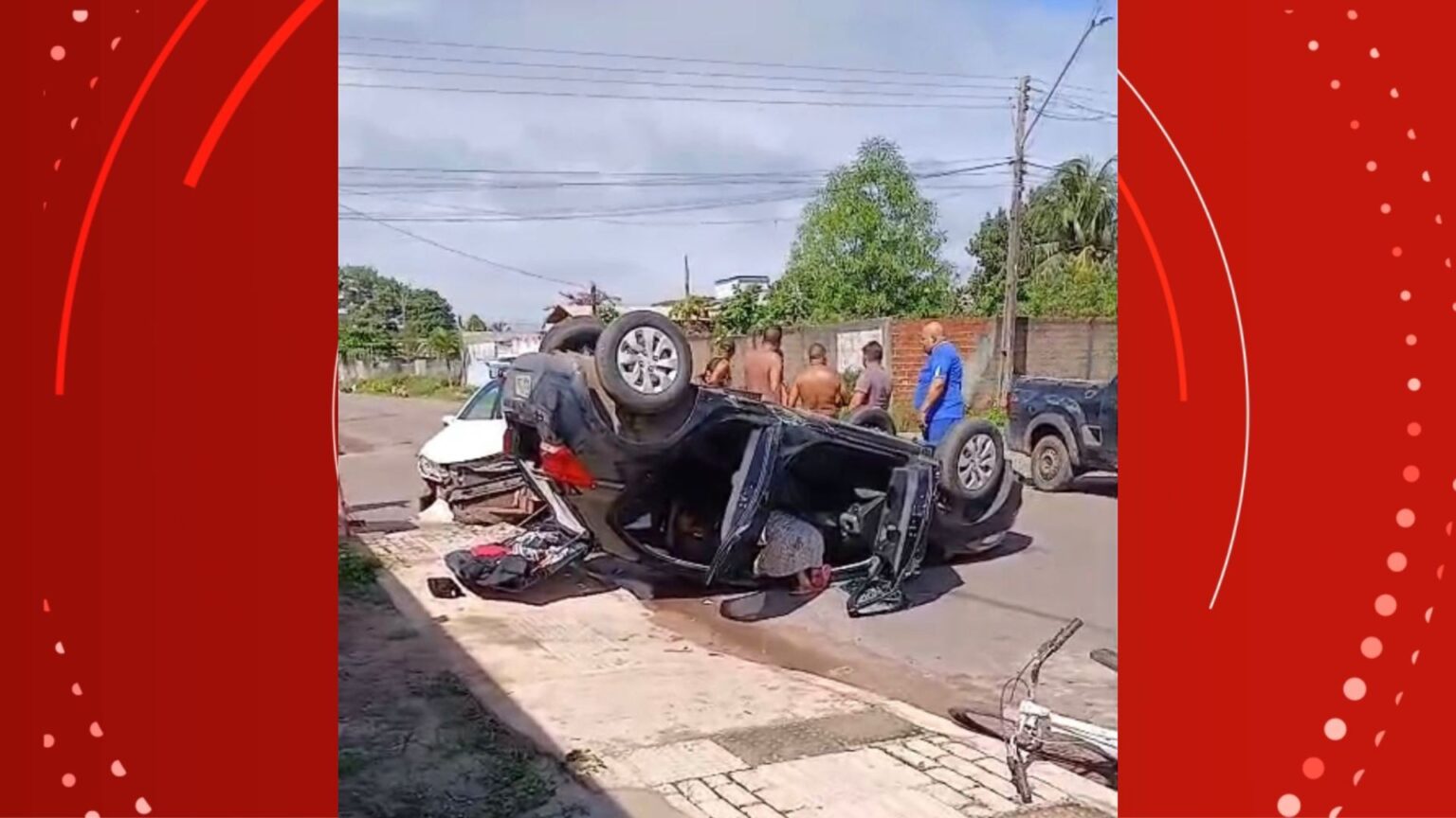 Acidente em Macapá: Carro Capota e Deixa Três Feridos Acidente em Macapá: Carro Capota e Deixa Três Feridos