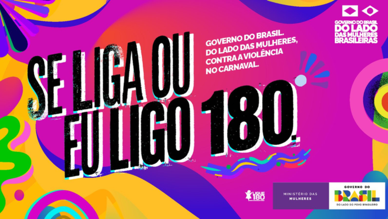 Ministério do Turismo Apoia Campanha "Se Liga ou Eu Ligo 180" Durante Carnaval 2026