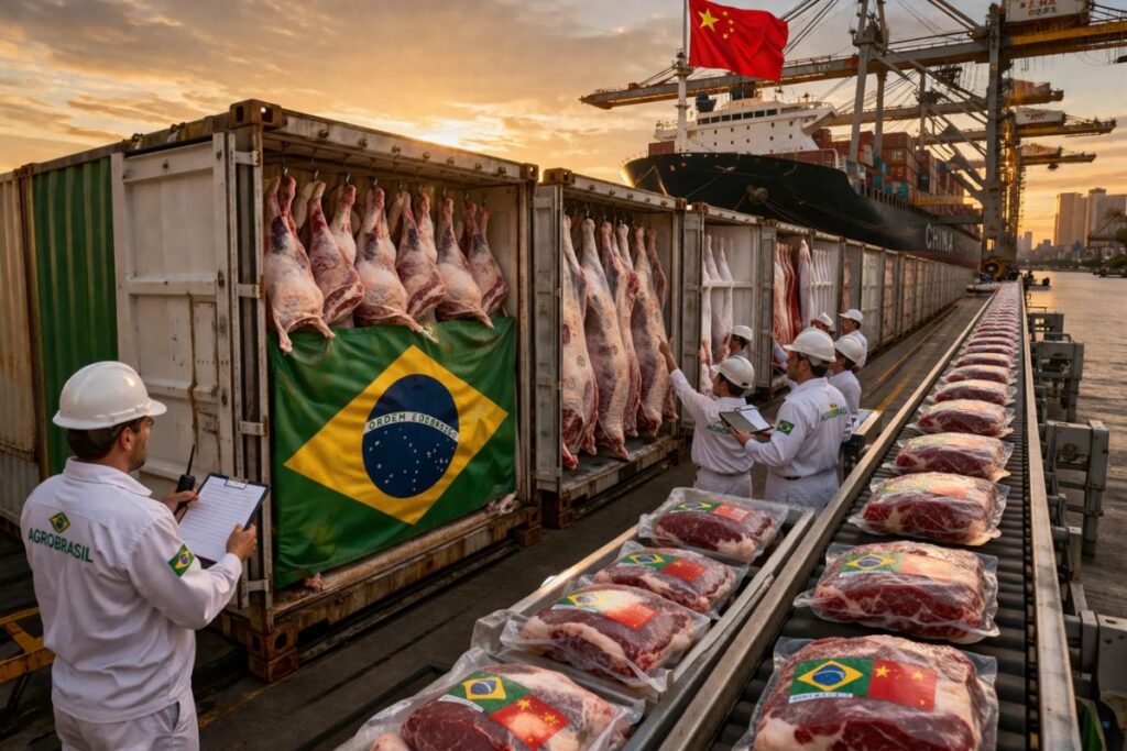 Cota de Carne Bovina Brasileira Para a China: Aceleração das Exportações e a Necessidade de Controle