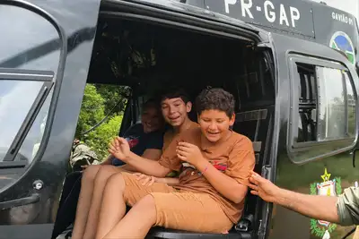Criança Realiza Sonho em Sobrevoo de Helicóptero durante Amapá Mais Seguro Criança Realiza Sonho em Sobrevoo de Helicóptero durante Amapá Mais Seguro
