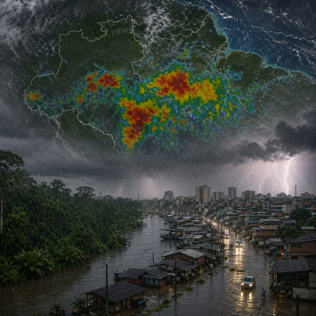 Amazônia em Alerta: Chuvas Intensas Podem Atingir 100 mm por Dia no Fim de Abril