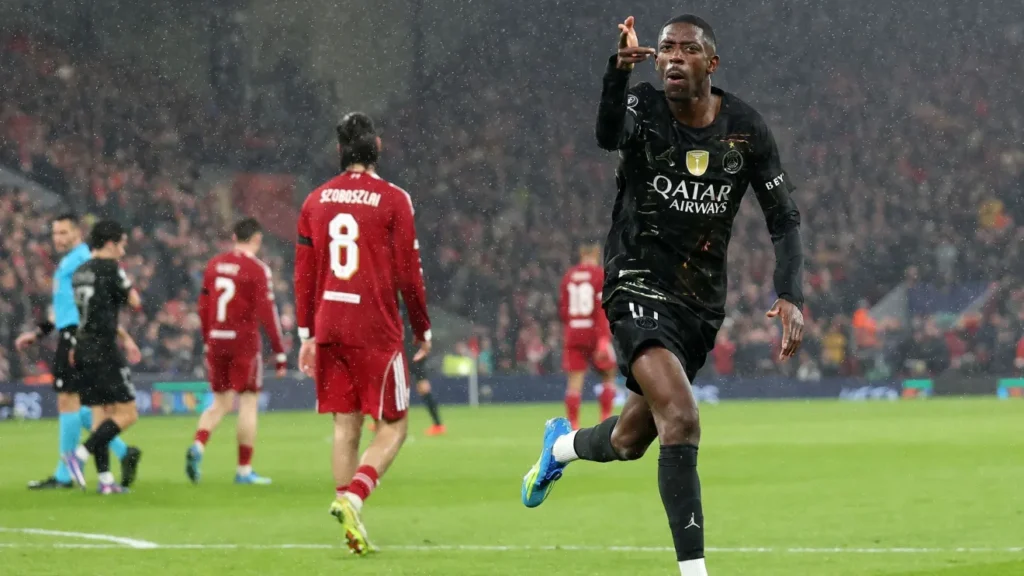 Dembélé brilha e PSG elimina Liverpool, avançando na Champions Dembélé brilha e PSG elimina Liverpool, avançando na Champions
