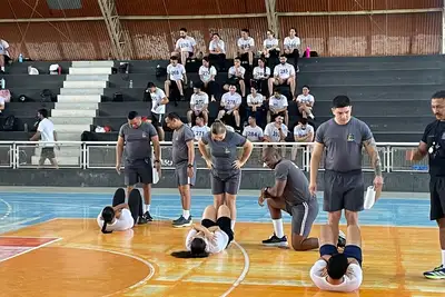Candidatos da 4ª Turma da PM do Amapá Concluem Teste de Aptidão Física com êxito