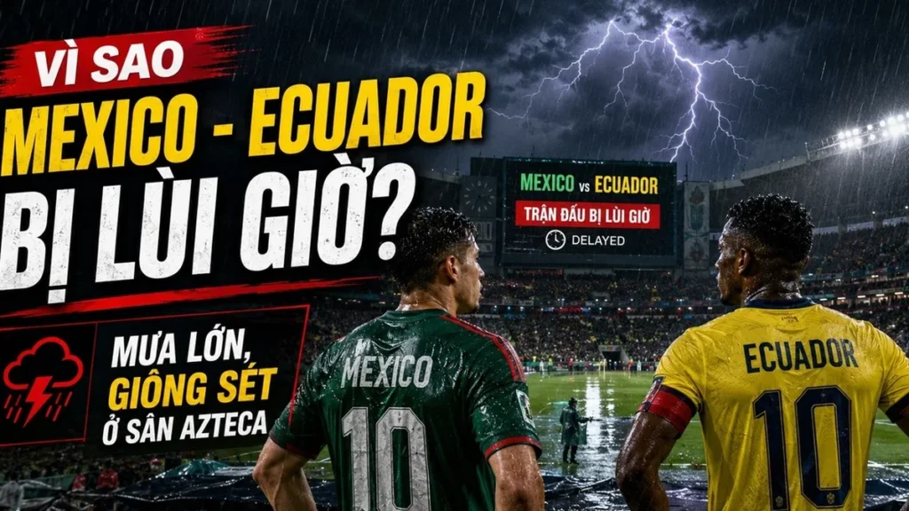 Adiado o jogo México x Equador na Copa do Mundo de 2026 por fortes tempestades Adiado o jogo México x Equador na Copa do Mundo de 2026 por fortes tempestades